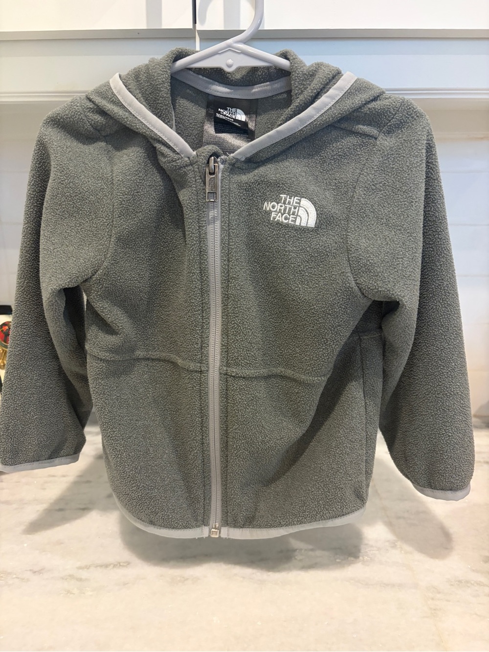 The North Face Kids' Gray Fleece Zip Hoodie